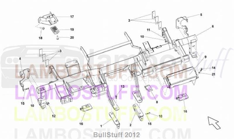2013 Lamborghini GALLARDO LP 570-4 SPYDER PERFORMANTE ARABIA CHASSIS (857.05.00)